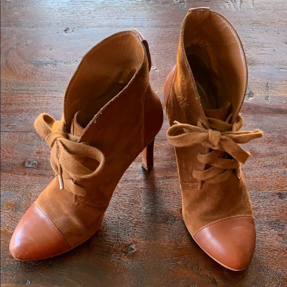Zara Brown Ankle Boots